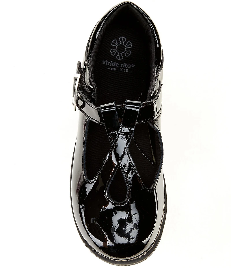 Stride Rite Girls' Susie SR T-Strap Patent Shoes (Youth)