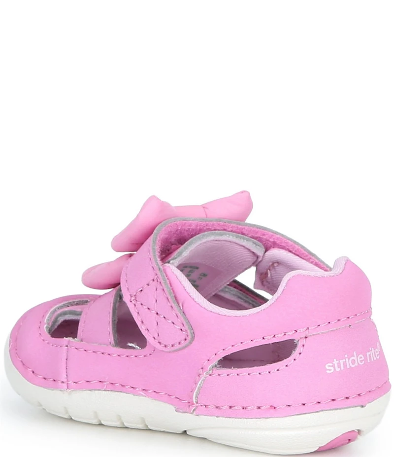Stride Rite Girls' Triton Soft Motion Bow Hook-and-Loop Fisherman Sandals (Infant)