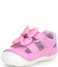 Stride Rite Girls' Triton Soft Motion Bow Hook-and-Loop Fisherman Sandals (Infant)