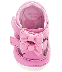 Stride Rite Girls' Triton Soft Motion Bow Hook-and-Loop Fisherman Sandals (Infant)