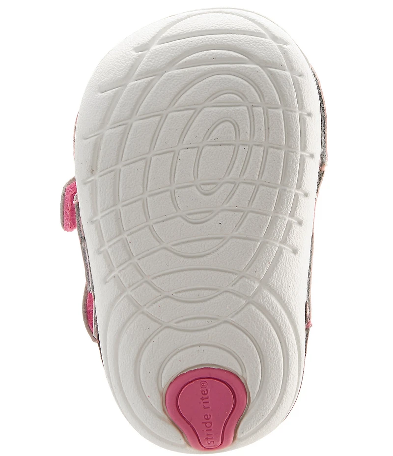 Stride Rite Girls' Triton Soft Motion Bow Hook-and-Loop Fisherman Sandals (Infant)