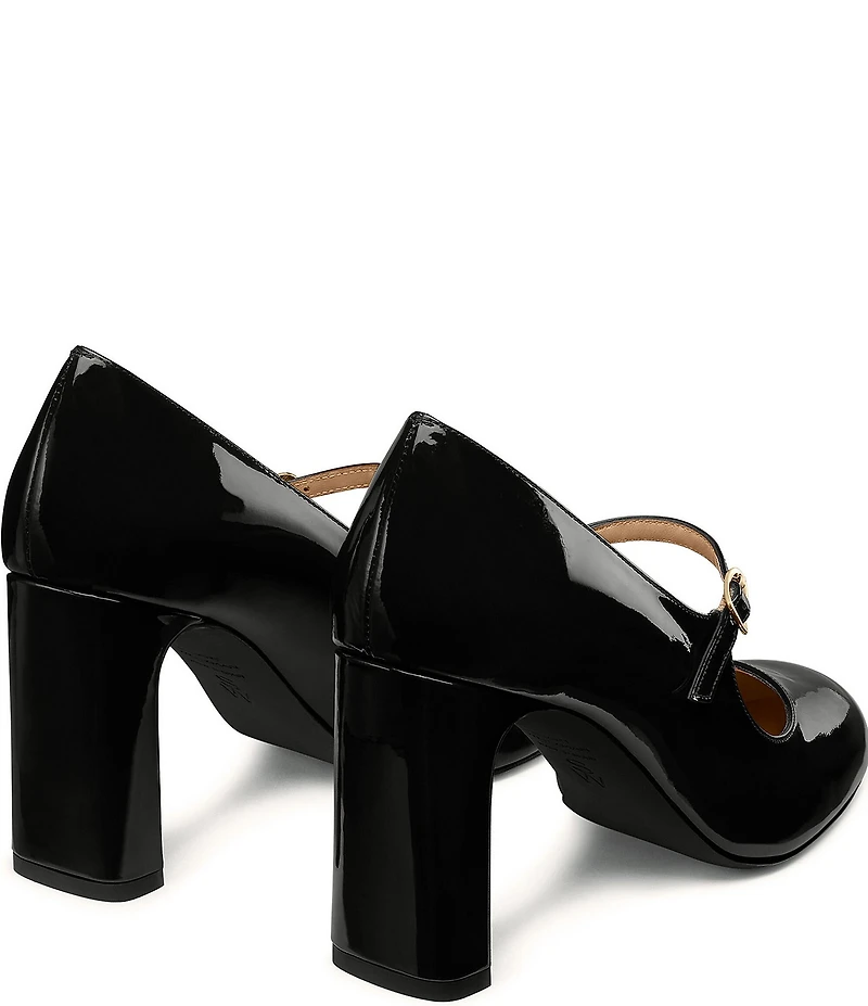 Stuart Weitzman Women's Babette Mary Jane 85 Patent Leather Pumps