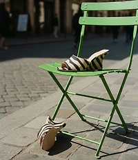 Stuart Weitzman Vinnie 85 Zebra Print Moire Wedge Square Toe Dress Slides