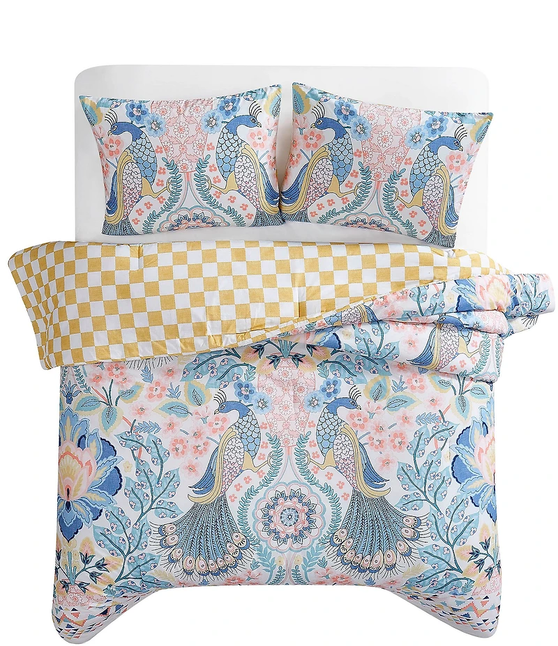 Studio D Mia Printed Whimsical Bird Comforter Mini Set