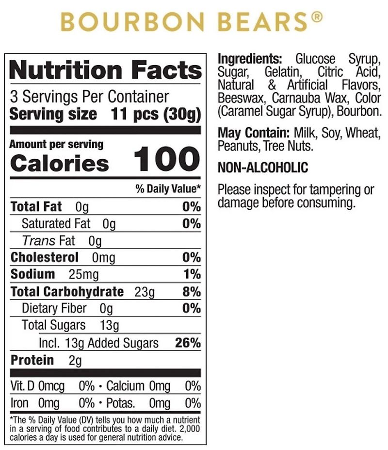 Sugarfina Bourbon Bears 3PC KIT (Off Hours - Cocktail Party)