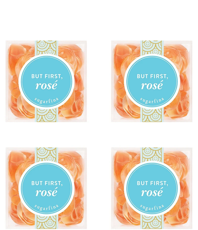 Sugarfina But First Rose (Roses) Candy Small Cube 4-Piece Kit