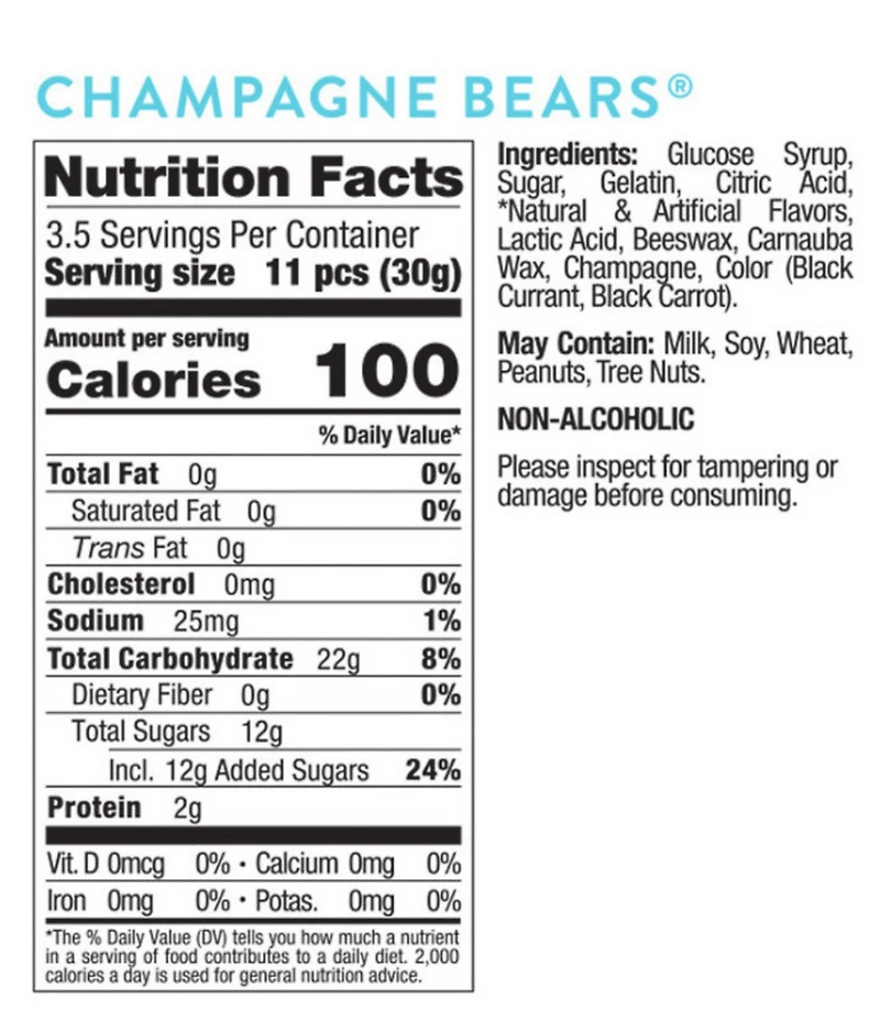 Sugarfina Champagne Bears 12-Pack Taster Packets