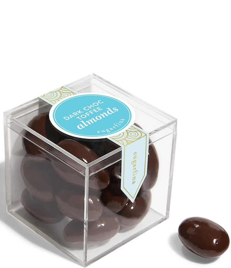 Sugarfina Dark Chocolate Toffee Almonds Small Cube 4-Piece Kit