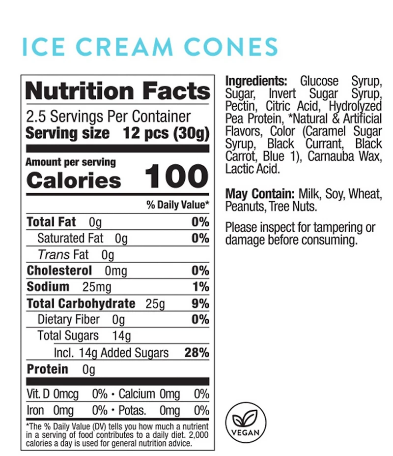 Sugarfina Ice Cream Cones Small Cube 4-Piece Kit