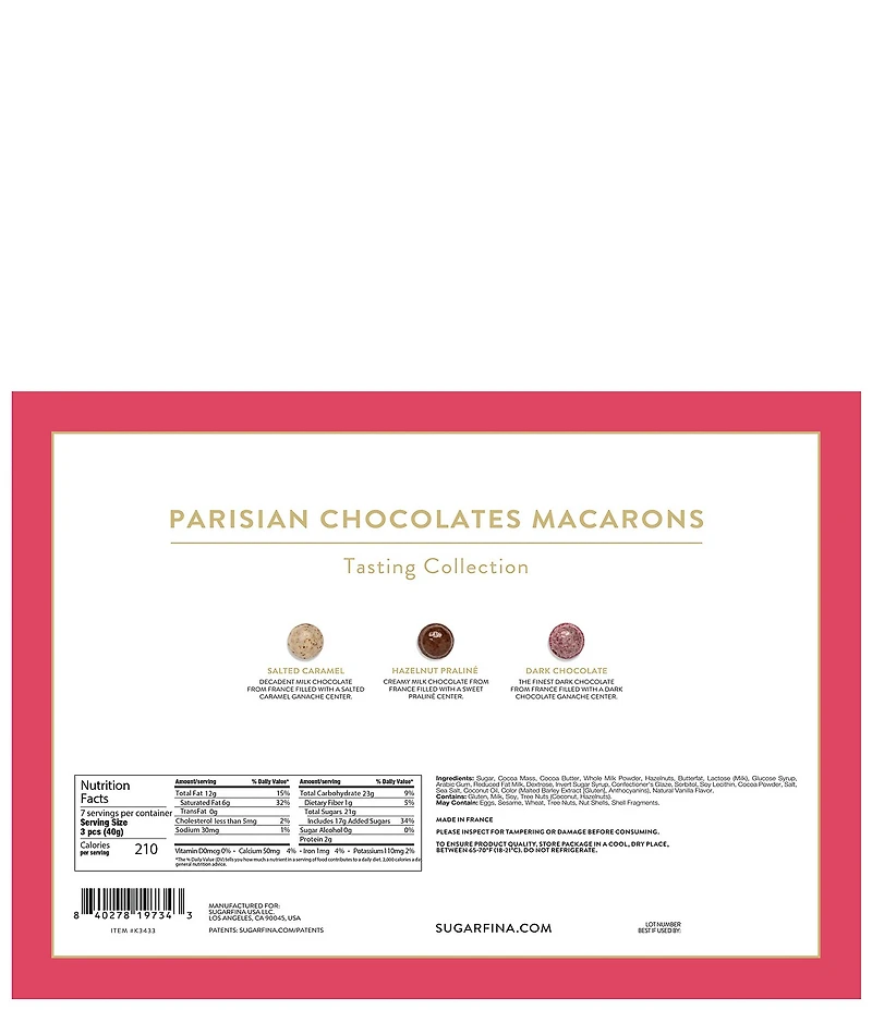 Sugarfina Macarons Parisian Chocolates