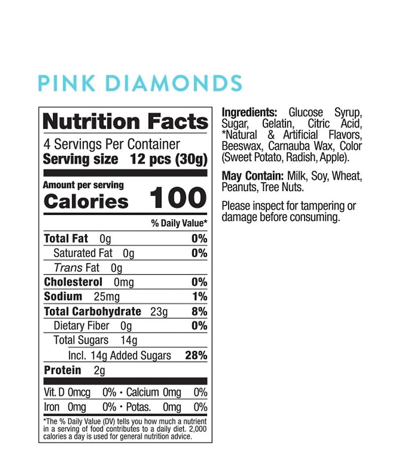 Sugarfina Pink Diamonds Small Cube 4-Piece Kit