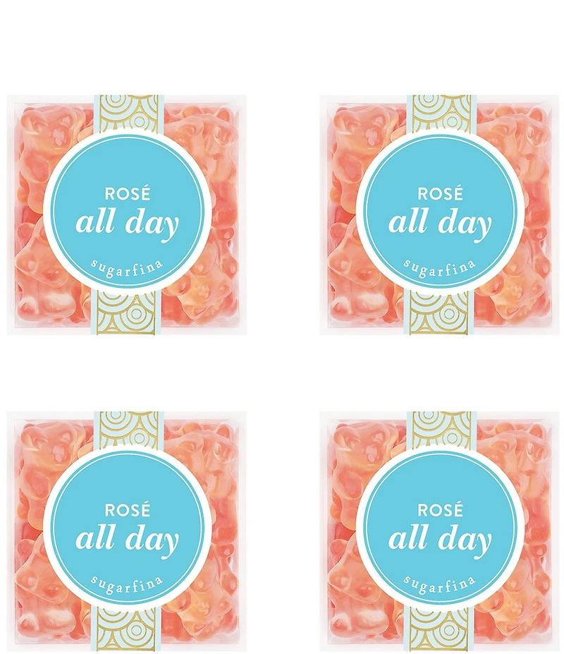 Sugarfina Rose All Day Bears Small 4-Piece Cube Kit