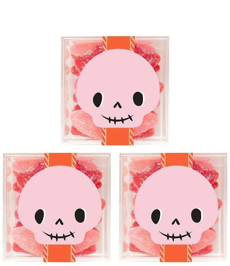 Sugarfina Skeleton Skull Kisses Cube Kit, Set of 3