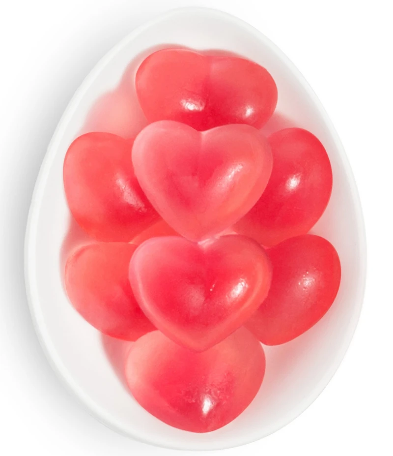 Sugarfina Strawberry Hearts Small Cube 4-Piece Kit