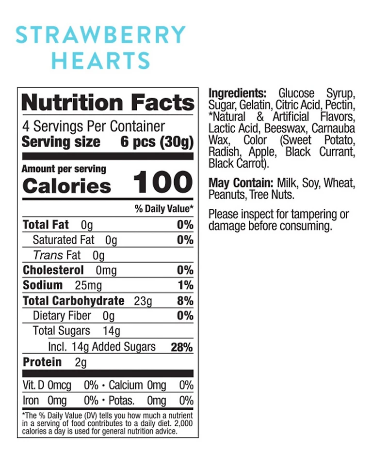 Sugarfina Strawberry Hearts Cube Kit, Set of 4