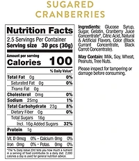 Sugarfina Sugared Cranberries 3pc Kit