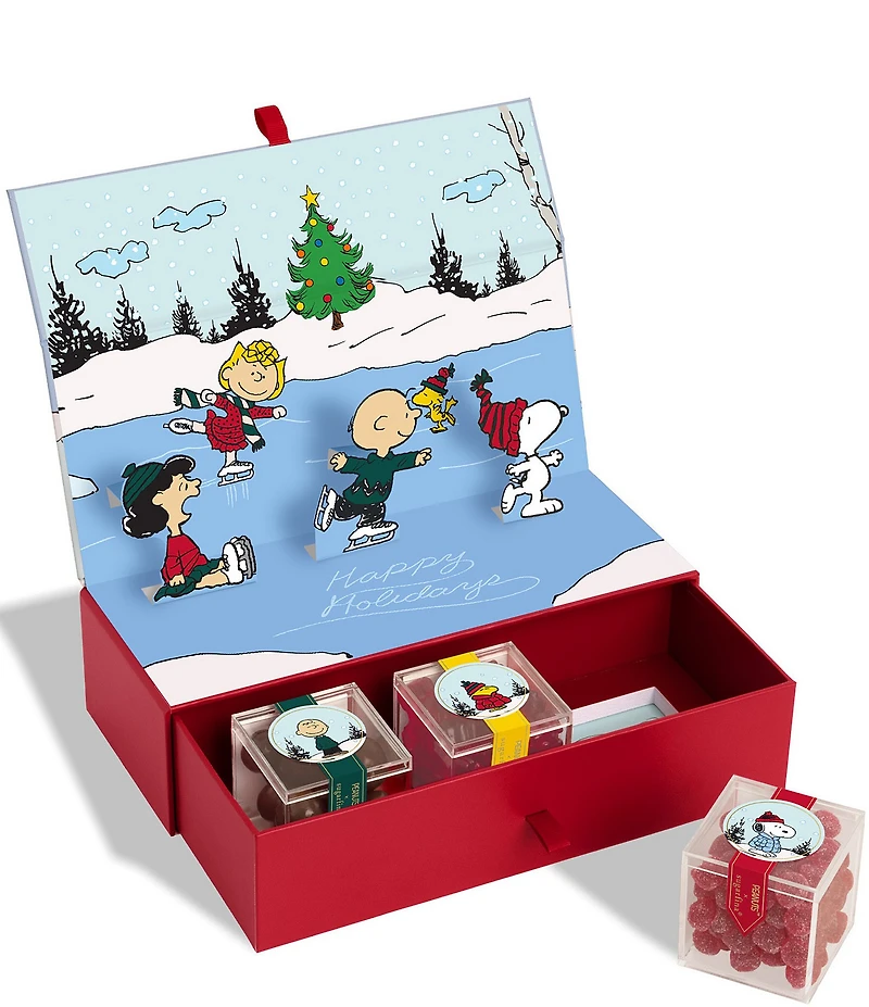 Sugarfina x Peanuts Holiday Pop-Up Bento Box, 3-Pieces