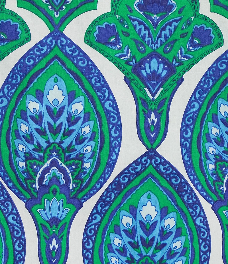 Sugarlips Abstract Dime Printed Mock Neck Short Sleeve Maxi Dress