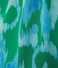 Sugarlips Abstract Print Jacey High-Rise Wide Leg Coordinating Satin Pants