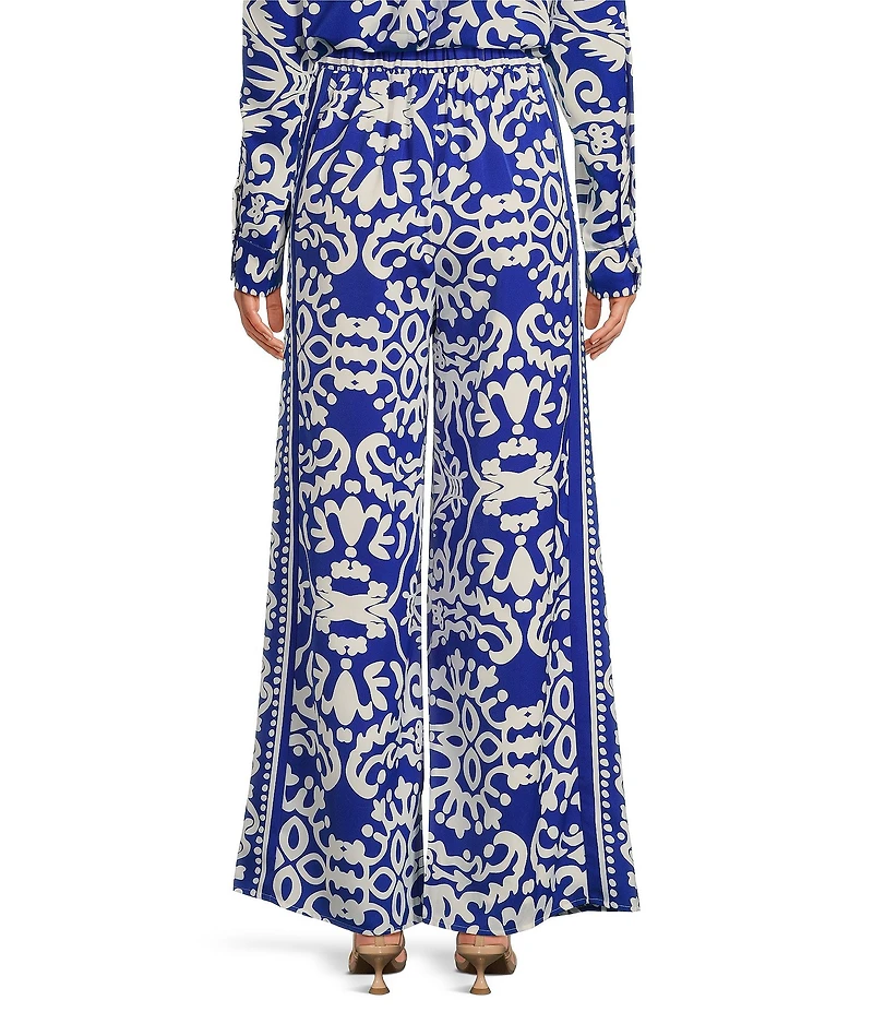 Sugarlips Border Printed High Waisted Leg Coordinating Pants