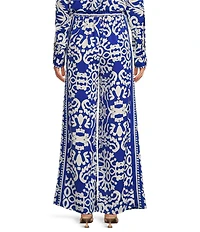 Sugarlips Border Printed High Waisted Leg Coordinating Pants