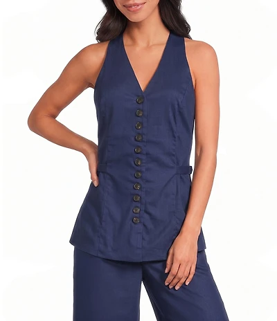Sugarlips Carine Chelsea V-Neck Sleeveless Coordinating Vest Top