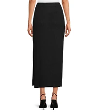 Sugarlips Carthay Coordinating High Waisted Ribbed Knit Side Slit Sweater Midi Skirt