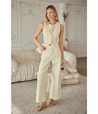 Sugarlips Cerria High Rise Wide Leg Denim Pants