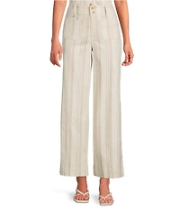 Sugarlips Coordinating Stripe Printed High Rise Wide Leg Pants