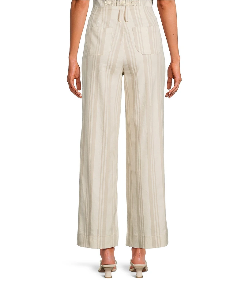 Sugarlips Coordinating Stripe Printed High Rise Wide Leg Pants