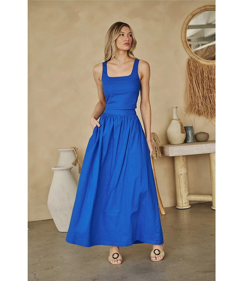 Sugarlips Epsie High-Rise A-Line Coordinating Maxi Skirt