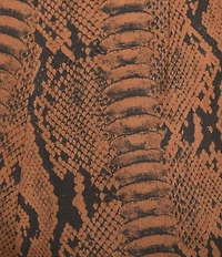 Sugarlips Faux Suede Snake Print High Waist Pants