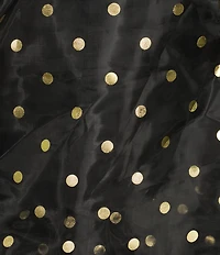 Sugarlips Ferris Polka Dot Halie Organza Ruffle Tiered Maxi Skirt