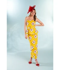 Sugarlips Coordinating Floral Print High Waisted Maxi Pencil Skirt