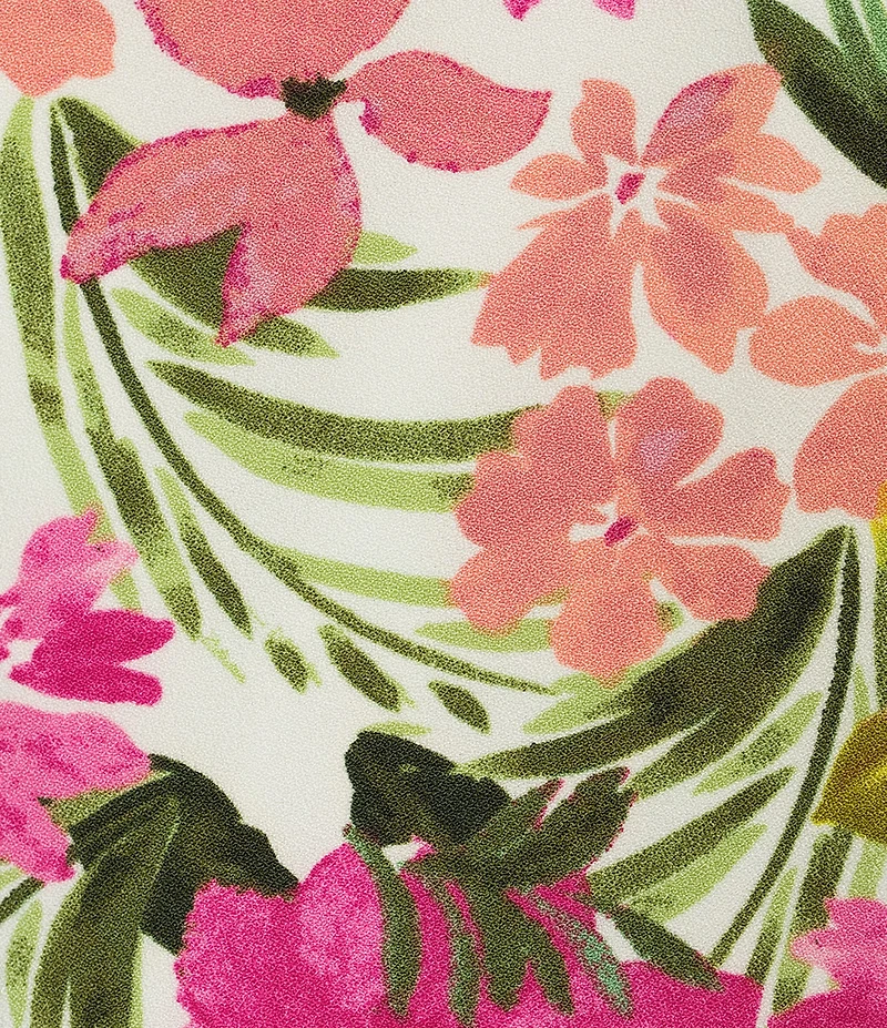 Sugarlips Helen Floral Print Halter Neck Sleeveless Peplum Top