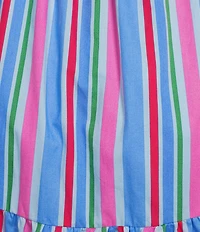 Sugarlips Jaimie Striped Lindsy Square Neck Sleeveless Smocked A-Line Maxi Dress