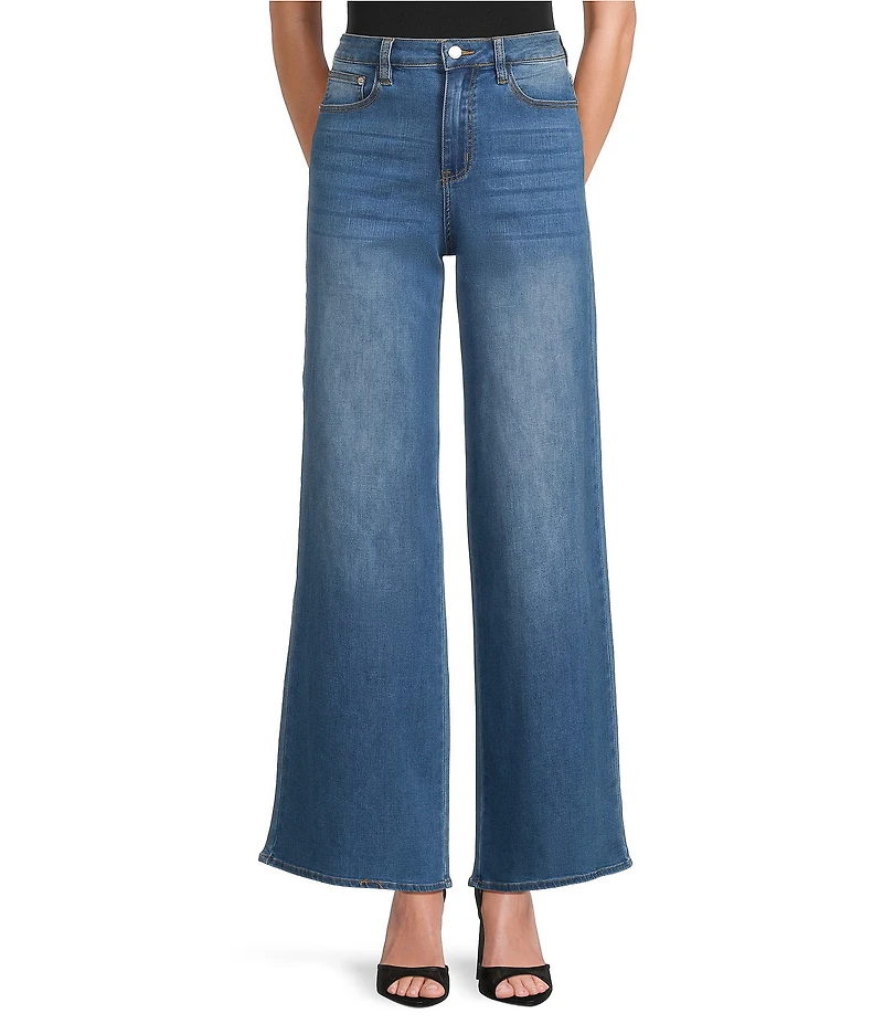 Sugarlips Jeanie Stretch Denim High Waist Wide Leg Jeans