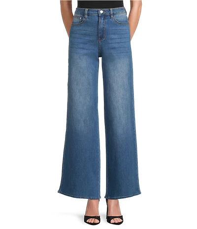 Sugarlips Jeanie Stretch Denim High Waist Wide Leg Jeans