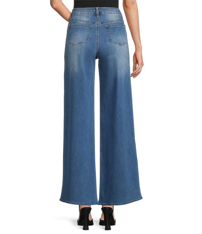 Sugarlips Jeanie Stretch Denim High Waist Wide Leg Jeans