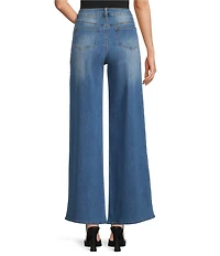 Sugarlips Jeanie Stretch Denim High Waist Wide Leg Jeans