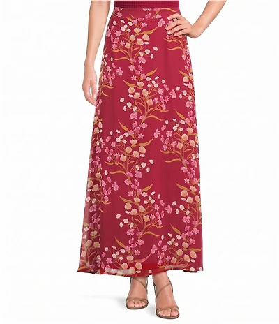 Sugarlips Junise Floral Print High Rise Maxi Skirt
