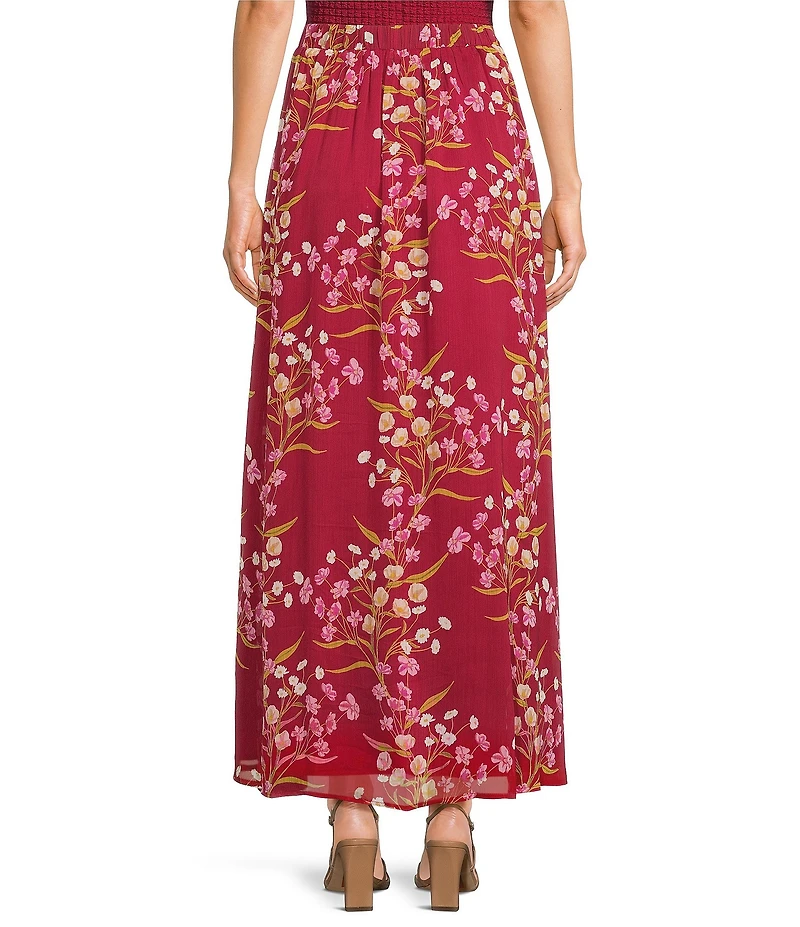Sugarlips Junise Floral Print High Rise Maxi Skirt