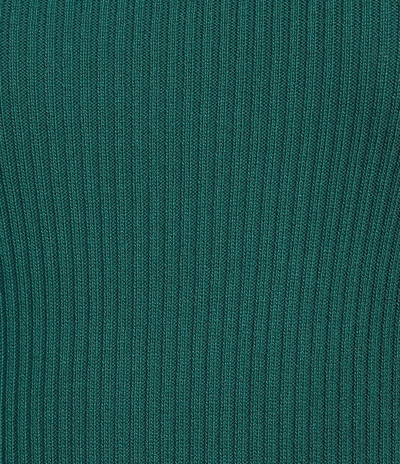 Sugarlips Malvern Bay Ribbed Knit Mock Neck Long Sleeve Flared Tulip Cuff Sweater
