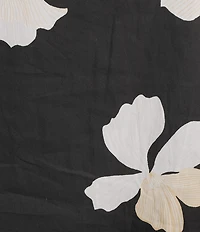 Sugarlips Medina Floral Dime Mock Neck Short Sleeve Maxi Dress