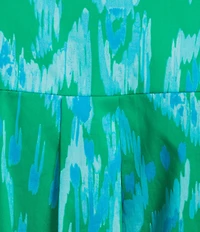 Sugarlips Penola Cileah Printed Collared Sleeveless Poplin Maxi Shirt Dress