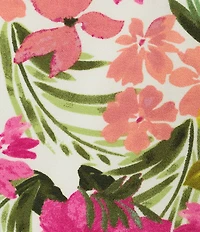 Sugarlips Petite Size Helen Floral Print Halter Neck Sleeveless Peplum Top