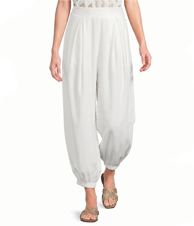 Sugarlips Petite Size Sendria High Rise Balloon Leg Coordinating Linen Pants