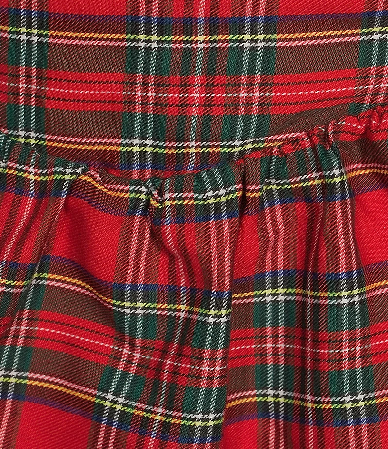 Sugarlips Plaid Print High Waist Ruffle Tiered Pull-On Maxi Skirt