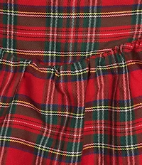 Sugarlips Plaid Print High Waist Ruffle Tiered Pull-On Maxi Skirt