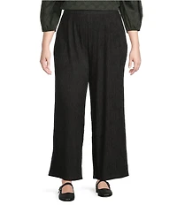 Sugarlips Pleated Elastic Waist Wide Leg Pants